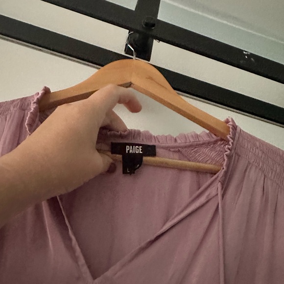 PAIGE  | Kaylynn Top In Mauve Shadows Pink Pheasant Career, Large - Picture 4 of 8